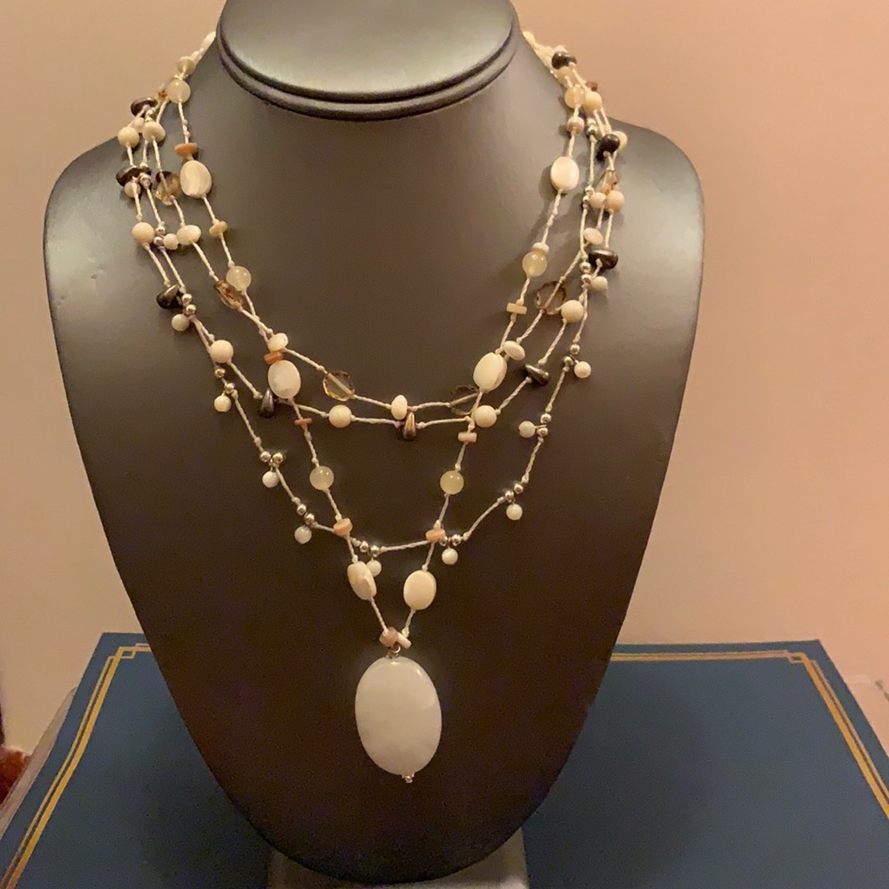 Talbots beaded adjustable necklace.